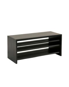 Ridge Dale Shoe Storage Bench - Black (synthetic illustration; no displayed measurements)