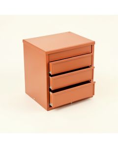 Briar Crest Small-Parts Storage Drawer Cabinet - Terracotta (synthetic illustration; no displayed measurements)