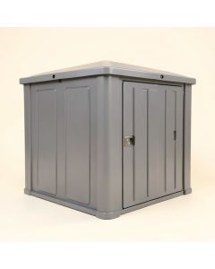 Stoney Resin Outdoor 4 Ft. 4 In . W X 2 Ft. 8 In . D Plastic Horizontal Storage Shed (synthetic illustration; no displayed measurements)