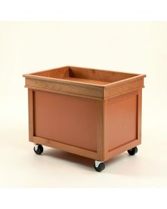 Rowan Bend Empty Rolling Workshop Cart - Terracotta (synthetic illustration; no displayed measurements)