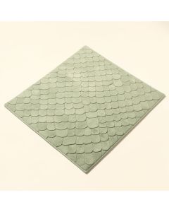Mermaid Scales Plum/Pale Green Area Rug (synthetic illustration; no displayed measurements)