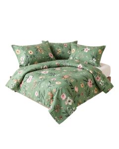 Botanical Floral Leaf 5 Piece Crib Bedding Set (synthetic illustration; no displayed measurements)