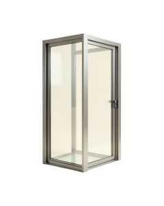 Hanson 44 '' - 48 '' W X 76 '' H Door Opening Sliding Semi-Frameless Shower Door