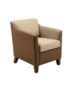 Gunhwat Linen Side Chair In Brown/Beige (synthetic illustration; no displayed measurements)