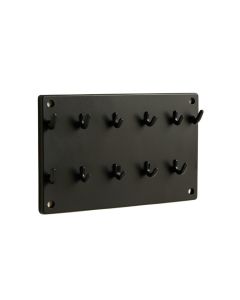 Slate Bend Empty Wall-Mounted Tool Organizer Panel - Black (synthetic illustration; no displayed measurements)