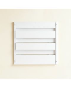 Maple Branch Empty Wall-Mounted Tool Organizer Panel - White (synthetic illustration; no displayed measurements)