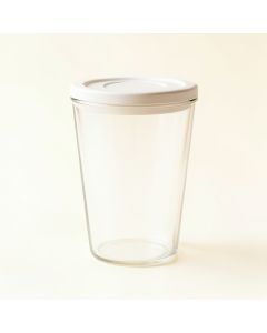 Lake Crest Storage Canister With Lid - White (synthetic illustration; no displayed measurements)