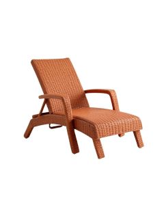 Oak Brook Outdoor Lounge Chair - Terracotta (synthetic illustration; no displayed measurements)