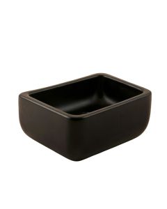 Black Ceramic Rectangular Vessel Bathroom Sink