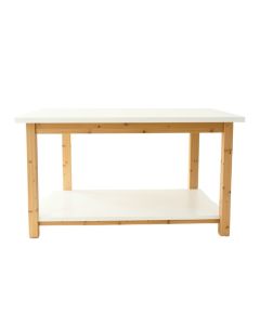 Dune Brook Empty Workshop Workbench - White (synthetic illustration; no displayed measurements)