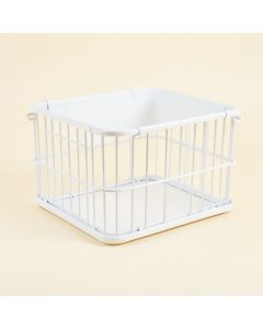 Cove Field Empty Furniture-Style Pet Crate - White (synthetic illustration; no displayed measurements)