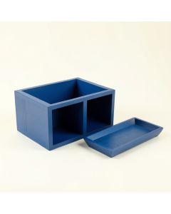 Elm Bluff Empty Coffee-Station Organizer - Blue (synthetic illustration; no displayed measurements)