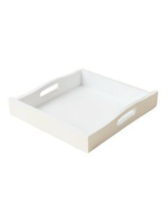 Reed Arc Serving Tray - White