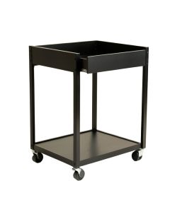 Aspen Branch Empty Rolling Workshop Cart - Black (synthetic illustration; no displayed measurements)