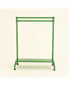 Dune Arc Empty Garment Rack (synthetic illustration; no displayed measurements)