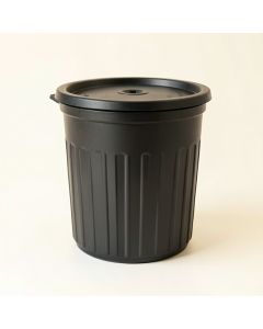 Glen Bend Closed Garden Compost Bin - Black (synthetic illustration; no displayed measurements)