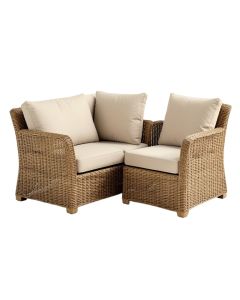 Zora Patio Sectional And Lounge Chair With Cushions