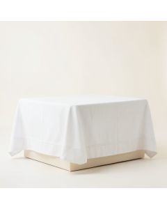 Bay Crest Flat Bed Sheet - White (synthetic illustration; no displayed measurements)