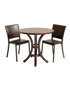 Roscoe 3 Piece Bronze Cast Aluminum Outdoor Bistro Set