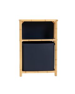 Cove Canyon Freestanding Pull-Out Hamper Cabinet - Navy (synthetic illustration; no displayed measurements)