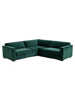 Wetumka 124.5 '' Wide Velvet Symmetrical Modular Corner Sectional