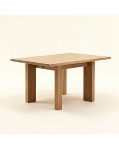 Facet Solid Wood Dining Table (synthetic illustration; no displayed measurements)