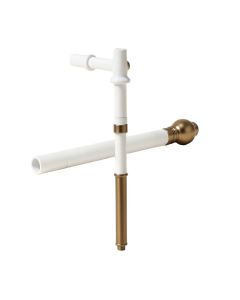 Inman Ball Telescoping Drapery Single Curtain Rod