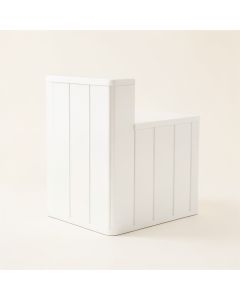 Slate Dale Narrow Outdoor Storage Bench - White (synthetic illustration; no displayed measurements)
