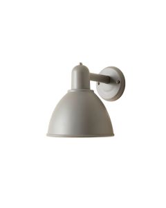 Field Bend Wall Sconce Mounted On A Plain Wall - Gray