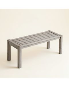 Meadow Crest Indoor Bench - Gray (synthetic illustration; no displayed measurements)