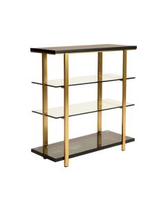 Guercio 70.9 '' H X 35.5 '' W Glass Etagere Bookcase (synthetic illustration; no displayed measurements)