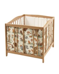 Acorn Woodland Fox Raccoon Squirrel And Bear Baby Nursery 3 Piece Crib Bedding Set