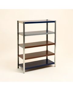 Burke 73 '' H X 36 '' W X 18 '' D 5-Tier Metal Storage Shelves (synthetic illustration; no displayed measurements)