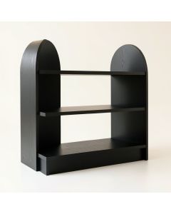 Maple Branch Desktop Shelving Unit - Black (synthetic illustration; no displayed measurements)
