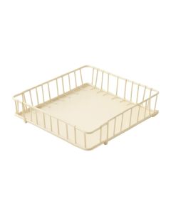 Clay Crossing Empty Under-Desk Cable Tray - Ivory (synthetic illustration; no displayed measurements)