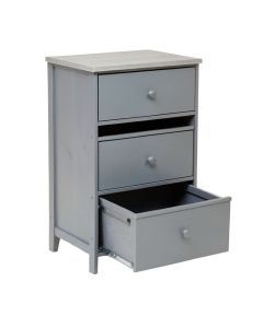 Ridge Crossing Freestanding Pull-Out Hamper Cabinet - Gray