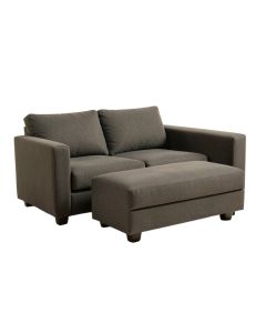 Sofa Bed With Ottoman (synthetic illustration; no displayed measurements)