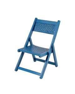 Alder Bridge Folding Outdoor Chair - Blue