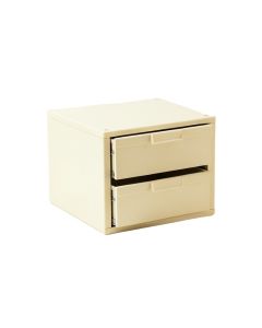 Dawn Crest Small-Parts Storage Drawer Cabinet - Ivory (synthetic illustration; no displayed measurements)