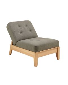 Tufted Armless Chaise Lounge (synthetic illustration; no displayed measurements)
