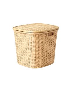 Slate Arc Laundry Hamper - Beige (synthetic illustration; no displayed measurements)