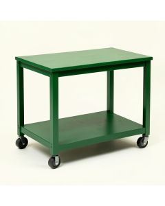 Slate Crest Empty Rolling Workshop Cart - Green (synthetic illustration; no displayed measurements)