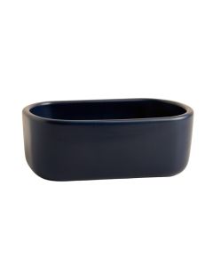Hazel Crest Empty Railing Planter With Integral Brackets - Navy
