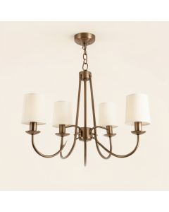 Analia 4 - Light Shaded Drum Chandelier (synthetic illustration; no displayed measurements)