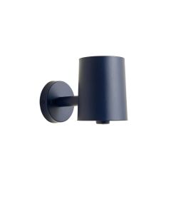 Rowan Dale Wall Sconce Mounted On A Plain Wall - Navy