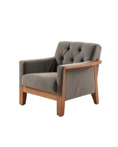 Fortuna 33.5 '' Wide Tufted Polyester Armchair (synthetic illustration; no displayed measurements)