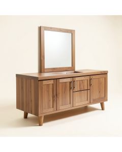 Lily Pond Granary 30 '' Single Bathroom Vanity Set (synthetic illustration; no displayed measurements)