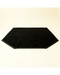 Stone Bluff Rectangular Outdoor Rug - Black (synthetic illustration; no displayed measurements)