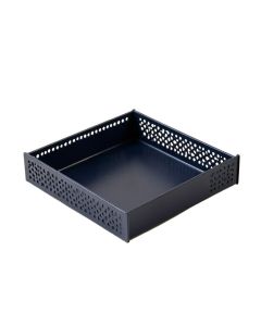 Clay Crest Empty Under-Desk Cable Tray - Navy (synthetic illustration; no displayed measurements)
