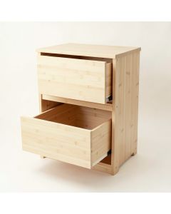 Ash Branch Freestanding Pull-Out Hamper Cabinet - Ivory (synthetic illustration; no displayed measurements)